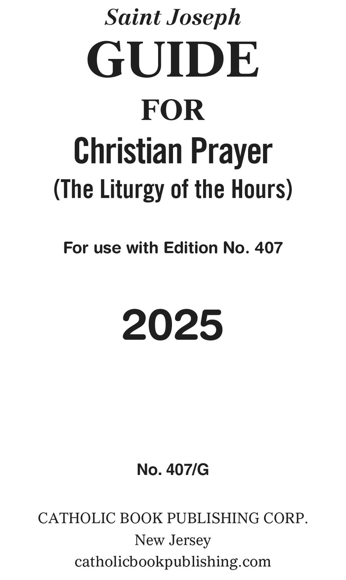 Christian Prayer Guide For 2026 (Large Type)