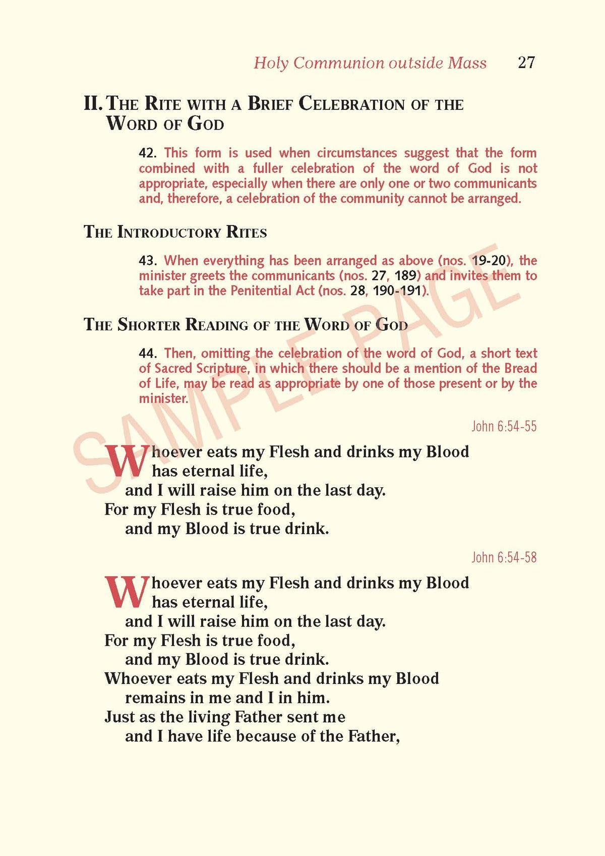 Holy Communion and the Worship of the Eucharistic Mystery outside Mass