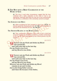 Holy Communion and the Worship of the Eucharistic Mystery outside Mass