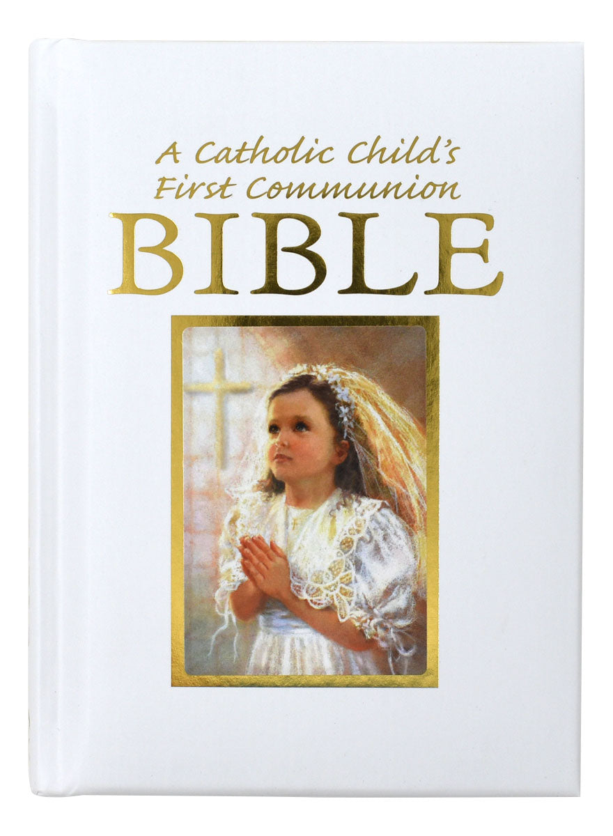 A Catholic Child's First Communion Bible-Blessings-Girl
