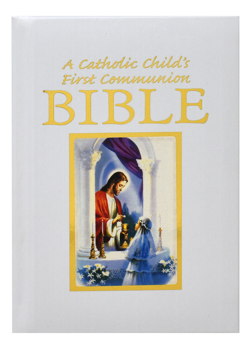 A Catholic Child's First Communion Bible-Traditions-Girl