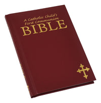 A Catholic Child's First Communion Bible - Maroon