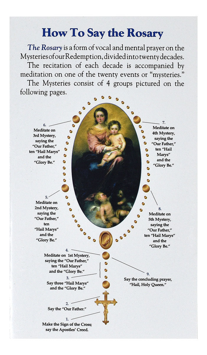 How To Say The Rosary Pamphlet