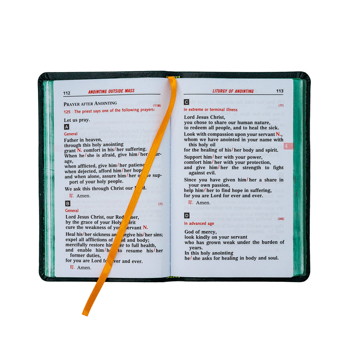 Order Of The Anointing Of The Sick And Their Pastoral Care