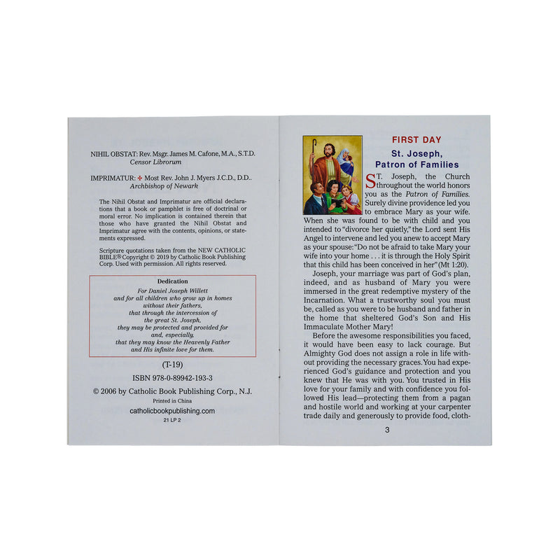 My Novena To St. Joseph
