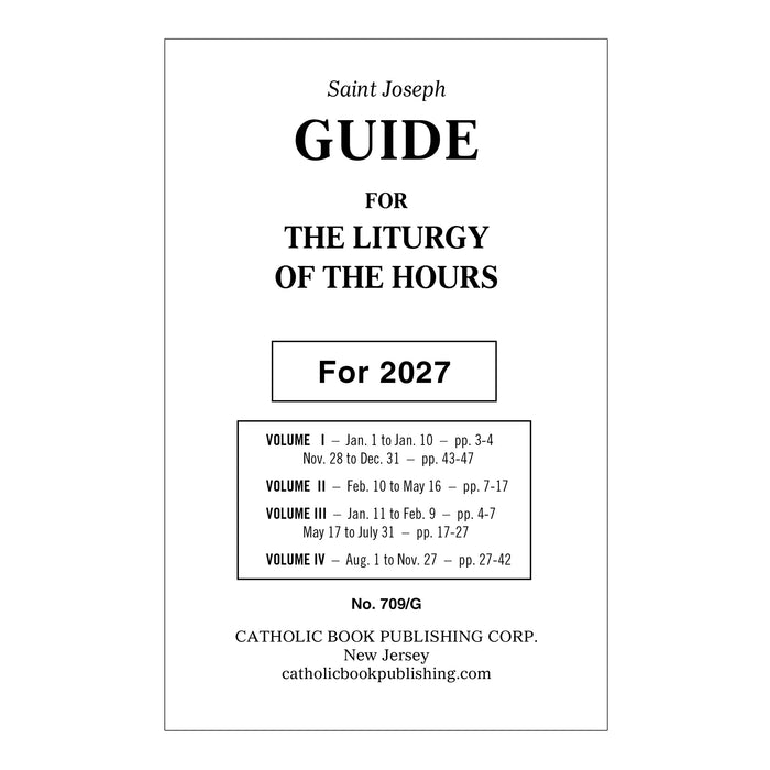 Liturgy Of The Hours Guide For 2027 (Large Type)
