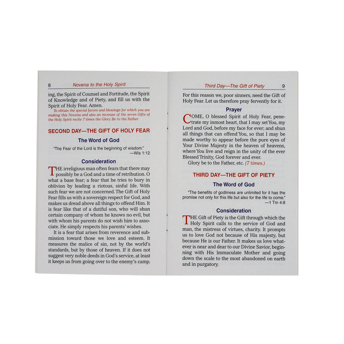 My Novena To The Holy Spirit