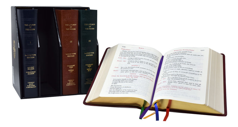 Liturgy Of The Hours (Set Of 4) Large Type Leather