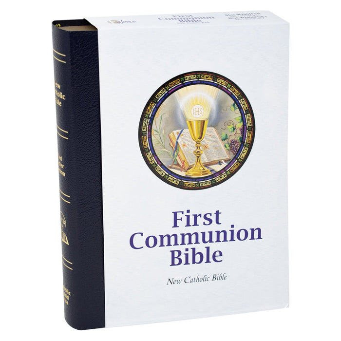 NCB First Communion Bible - Blue - Indexed