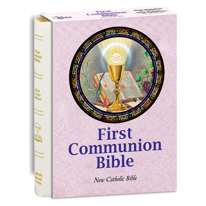 NCB First Communion Bible - White - Indexed