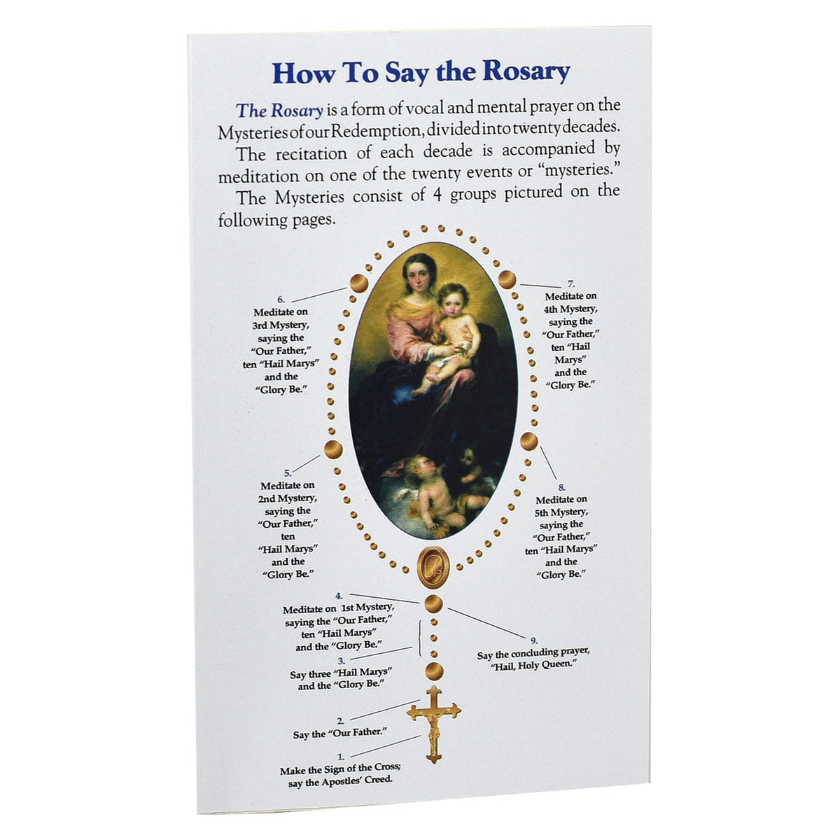 How To Say The Rosary Pamphlet