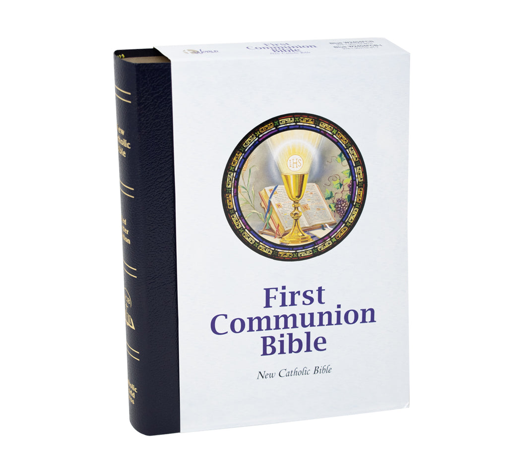 Catholic First Collection NCB First Communion Bible - Blue – Catholic Book Publishing