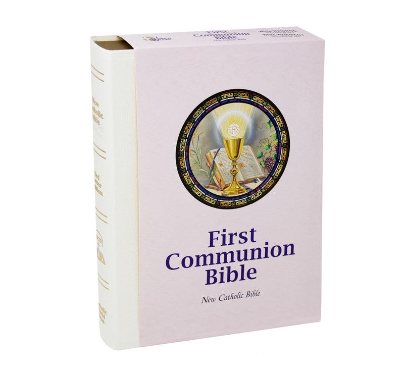NCB First Communion Bible - White