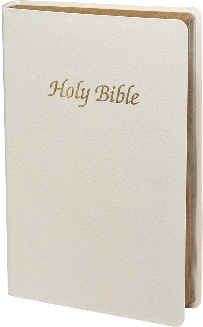 NCB First Communion Bible - White