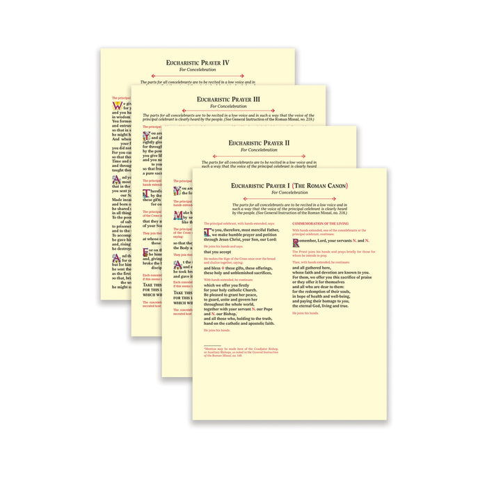 Eucharistic Prayer Cards
